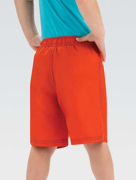 Adidas orange store swim shorts