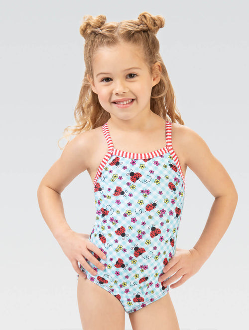 Little Dolfin Girls Little Dottie Toddler One Piece Swimsuit – Dolfin ...
